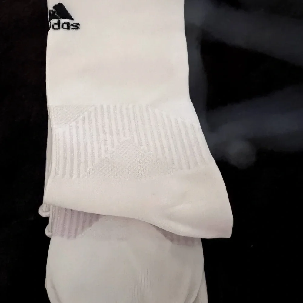 ADIDAS UNISEX WHITE SOCCER SOCKS